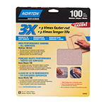 Norton 100 Grit Sandpaper 3 Pack