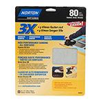 Norton 80 Grit Sandpaper 3 Pack