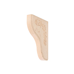 Maple Floral Carved Shelf Bracket