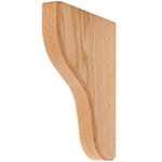 Red Oak 1-1/2" Mantle Bracket