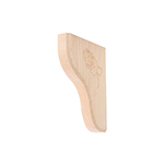 Maple Rose Carved Shelf Bracket