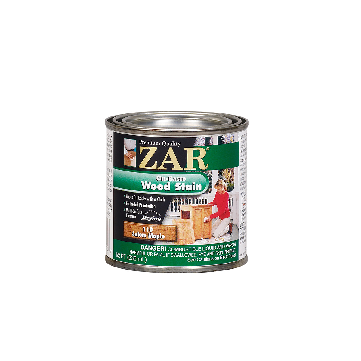 ZAR Salem Maple 110 OilBased Wood Stain 1/2 Pint