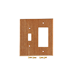 African Mahogany Hardwood Single Switch/GFI Cover Plate