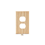 Ash Hardwood Receptacle Cover Plate
