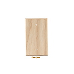 Ash Hardwood Blank Cover Plate