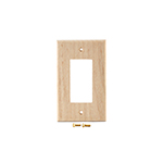 Ash Hardwood Single GFI Cover Plate