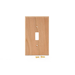 Cherry Hardwood Single Switch Cover Plate