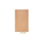 Cherry Hardwood Blank Cover Plate