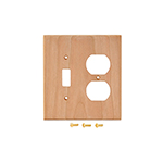 Cherry Hardwood Switch/Receptacle Cover Plate