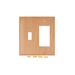 Cherry Hardwood Single Switch/GFI Cover Plate