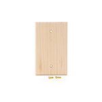 Maple Hardwood Blank Cover Plate