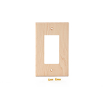 Maple Hardwood Single GFI Cover Plate