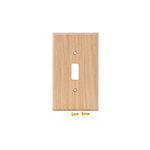 Hickory Hardwood Single Switch Cover Plate