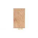 Hickory Hardwood Blank Cover Plate