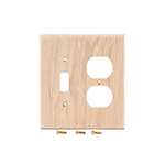 Hickory Hardwood Switch/Receptacle Cover Plate