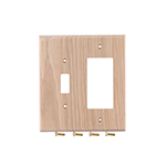 Hickory Hardwood Single Switch/GFI Cover Plate