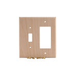 Alder Hardwood Single Switch/GFI Cover Plate