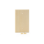 Poplar Hardwood Blank Cover Plate