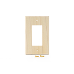 Poplar Hardwood Single GFI Cover Plate