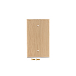 Quarter Sawn White Oak Hardwood Blank Cover Plate