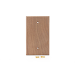 Walnut Hardwood Blank Cover Plate