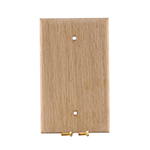 White Oak Hardwood Blank Cover Plate