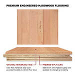 Cherry 3", 4", & 5" Select Grade Engineered Flooring