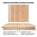 Hickory 3", 4", & 5" Select Grade Engineered Flooring