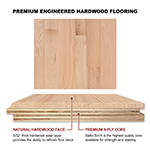 Red Oak 3", 4", & 5" Select Grade Engineered Flooring