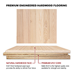 Ash 3" & 4" Select Grade Engineered Flooring