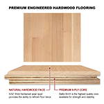 Quarter Sawn White Oak 3" & 4" Select Grade Engineered Flooring