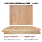 White Oak 3" & 4" Character Grade Engineered Flooring