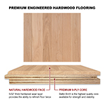 White Oak 3" & 4" Select Grade Engineered Flooring