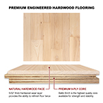 Ash 3" & 5" Select Grade Engineered Flooring