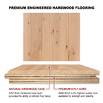 White Oak 3" & 5" Character Grade Engineered Flooring