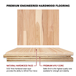 Hickory 3" Select Grade Engineered Flooring