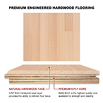 Quarter Sawn Red Oak 3" Select Grade Engineered Flooring