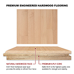 Quarter Sawn White Oak 3" Select Grade Engineered Flooring