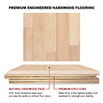 Ash 4" & 5" Select Grade Engineered Flooring