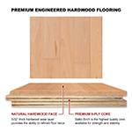 Cherry 4" & 5" Select Grade Engineered Flooring