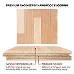 Hickory 4" & 5" Select Grade Engineered Flooring
