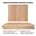 White Oak 4" & 5" Character Grade Engineered Flooring