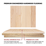 Ash 4" Select Grade Engineered Flooring