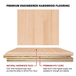 Quarter Sawn Red Oak 4" Select Grade Engineered Flooring