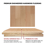 Quarter Sawn White Oak 4" Select Grade Engineered Flooring