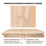 Ash 5" Select Grade Engineered Flooring