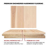 Hickory 5" Select Grade Engineered Flooring