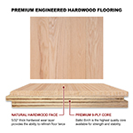 Red Oak 5" Select Grade Engineered Flooring