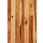 Prefinished <b>Clear Semi-Gloss</b> 3/4" x 3" Hickory Character Grade Flooring