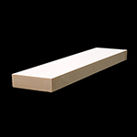 3/4" x 2-1/2" F/J Primed Poplar Lumber 1x3